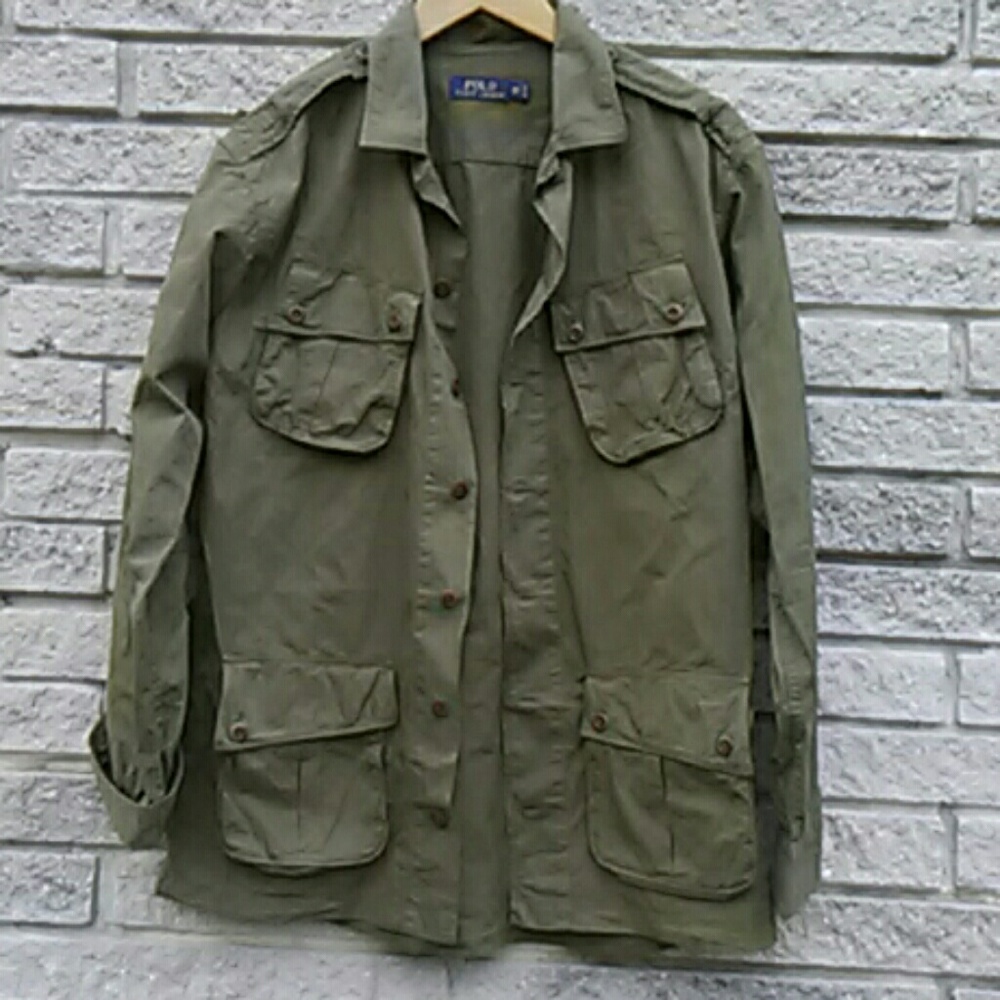 Polo ralph lauren mens safari shirt jacket sz m